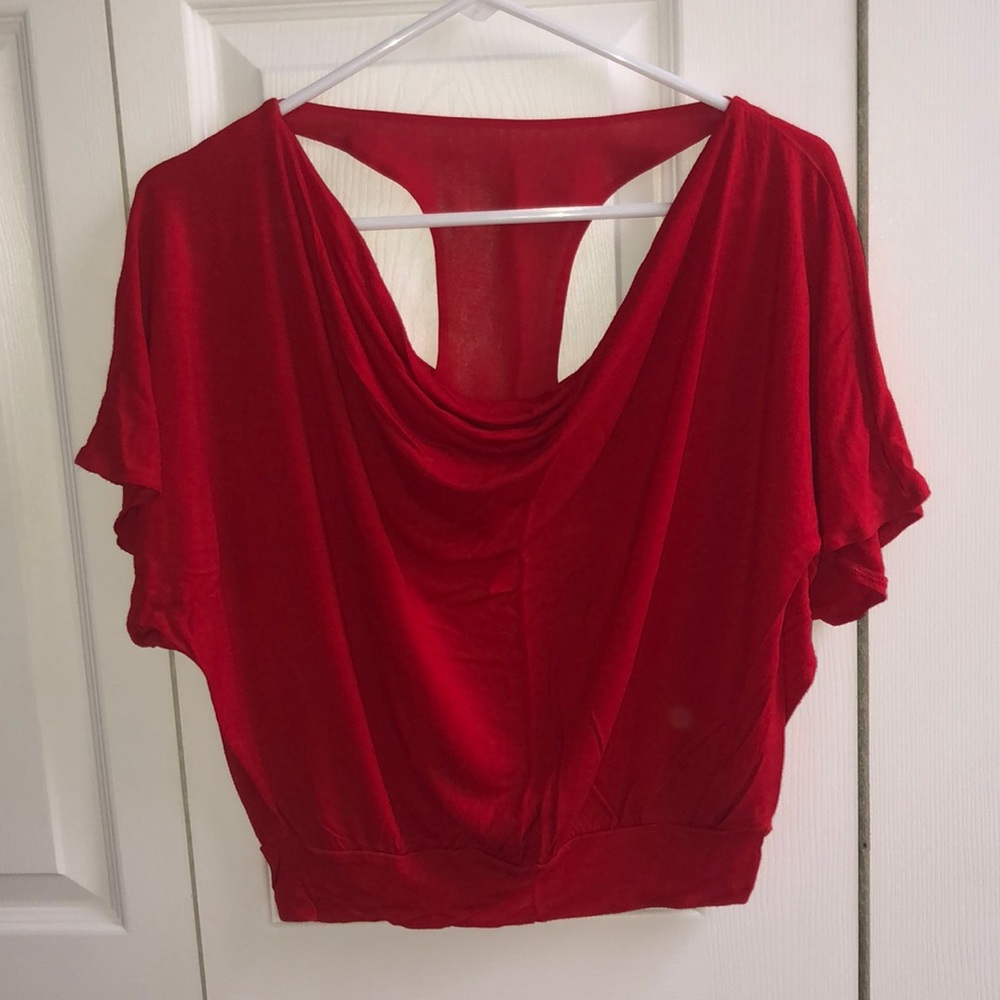 Scoop Neck Red Express Top
